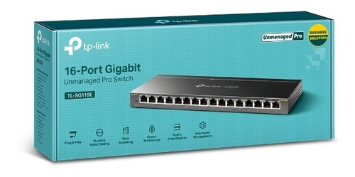 Easy Smart Switch Tp-link Tl-sg116e Gigabit De 16 Puertos