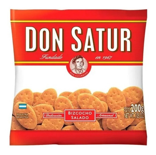 Don Satur Bizcochos Grasa 200g Pack X 30un La Golosineria 