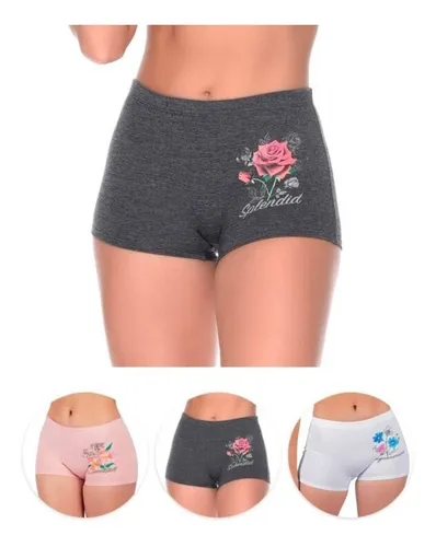 Trio Bóxer Alto, Estampado Para Mujer Ref. 8304