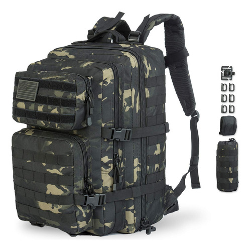 Mochila Táctica Militar Gz Xinxing 45l Impermeable Negra