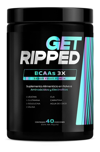 Aminoácidos Bcaas De 40 Servicios, Bcaas 3x Get Ripped