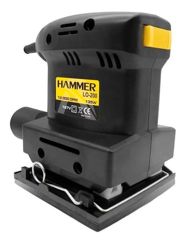Lixadeira orbital Hammer GYLO200 preta 135W 110V