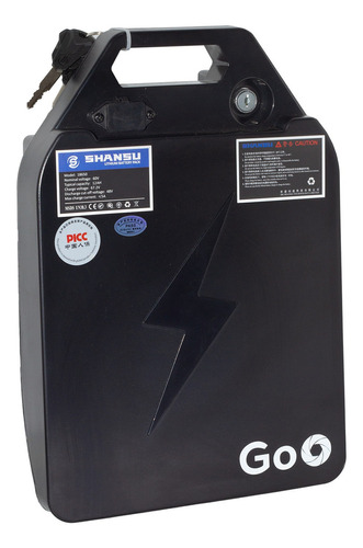Goo Eletricos Bateria 12Ah orginal cor preto removível para scooter elétrica