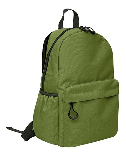 Imagen 1 de 9 de Mochila Lisa Escolar Bolsillo Frente C/cierre | Giveaway