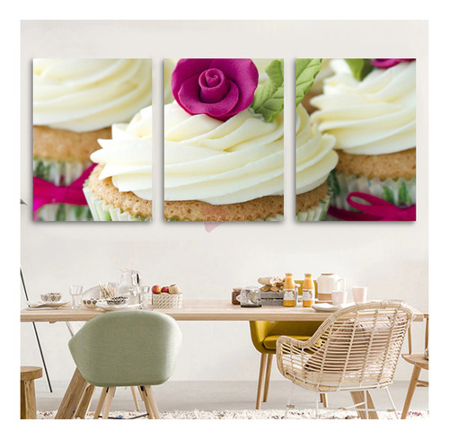Cuadros Cupcakes Pastelería Canvas Grueso Tpc16 90x60