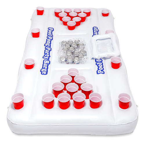 Mesa Flotante De Beer Pong, Marca Gopong Para Psicina, Con N