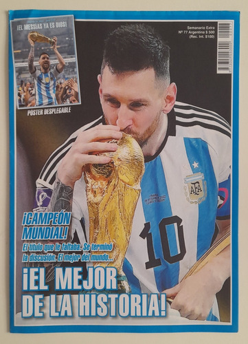 Reviposter Messi Campeon Del Mundo!! Argentina Qatar 2022