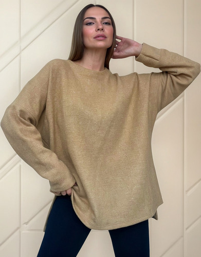 Sweater Oversize Mujer Lanilla Aspen Amplio Talle Único