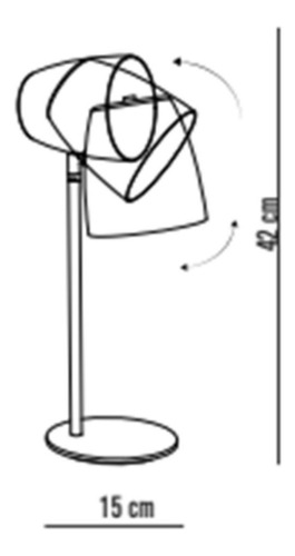 Lampara De Mesa Frida Blanco Fiumine E27