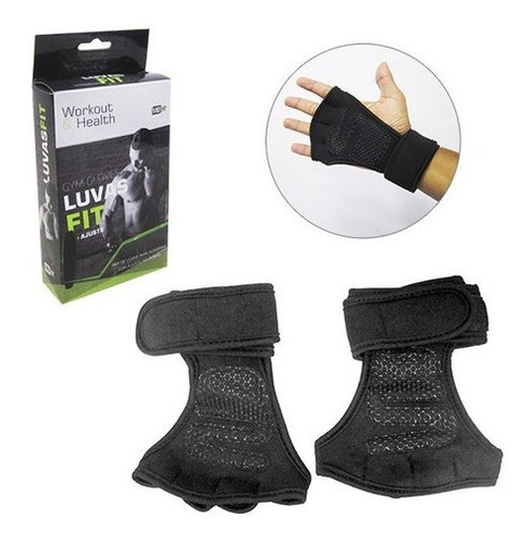 Luva De Treino Esportiva Com Velcro Neoprene Ajustavel...