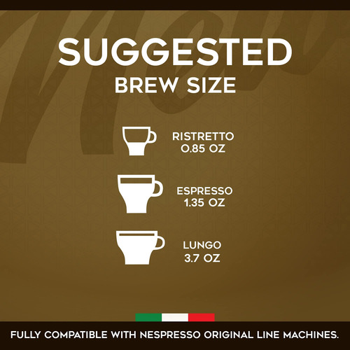 Cápsulas Compatibles Nespresso Ristretto Aluminio 100 Unidad Color