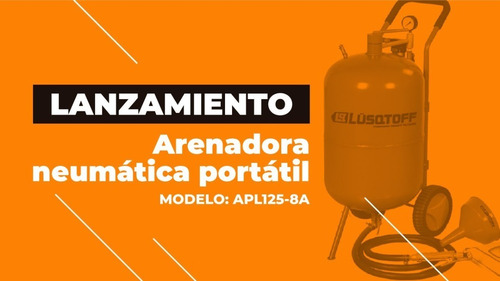 Imagen 4 de 10 de Arenadora Neumatica 76 Lts Portatil Lanza Escafandra Ruedas