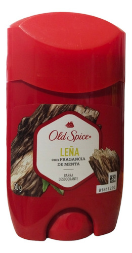 Desodorante Old Spice Hombre Barra Leña 50g