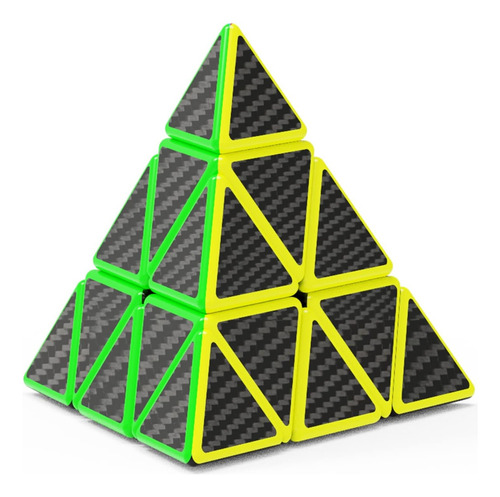 Cubo Mágico Pyraminx Pegatina De Fibra De Carbono Versión