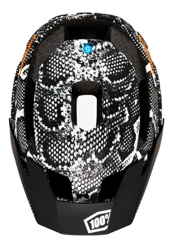 Casco Bici Mtb 100% Altis Helmet Snake Skin Color Negro Talla Xs/sm