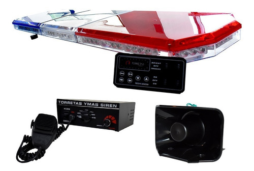 Imagen 2 de 4 de Kit De Torreta, Radio Sirena Y Bocina Para Patrulla.