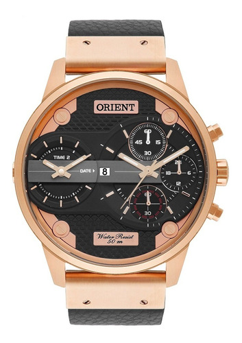 Relógio Orient Xl Rosé Masculino Cronógrafo Mrsct001 P1px