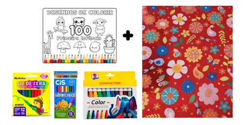 Desenhos para Adulto Colorir - Folhas Soltas Sulfite Grande com 10