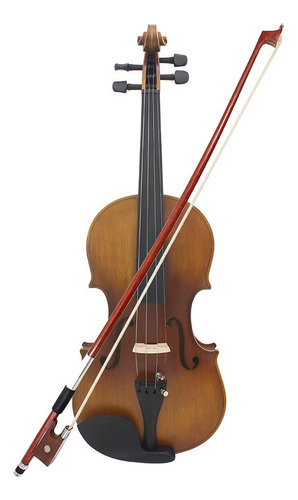 Violín 4/4 De Tamaño Completo Con Acabado Mate, Cara De Pino