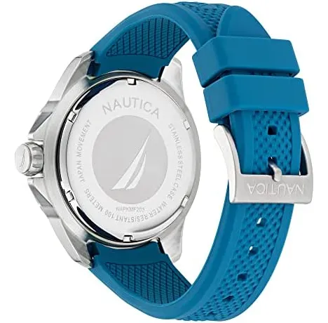Reloj Nautica Koh May Bay Para Hombre Con Correa De Silicona