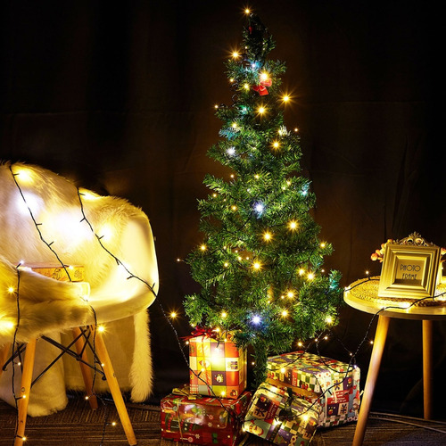 Kit Com 16 Cordão 100 Leds 10m Com Strobo Prova D'água Natal