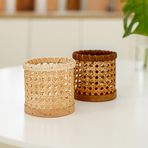 2 Cesta Cesta De Almacenamiento Decoración Del Color Retro