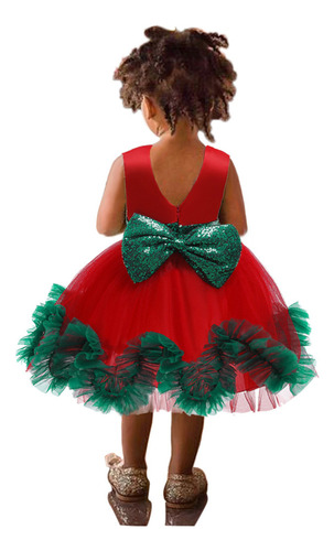 Vestido: Roupas De Natal Para Crianças Princess Ve Dress