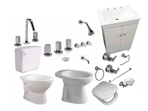 Baño Completo Oferta Ferrum Sanitarios Griferia Vanitory