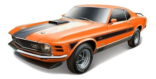 Mustang 1970 Mach 1 Maisto Edição especial 1:18 Diecast Orange