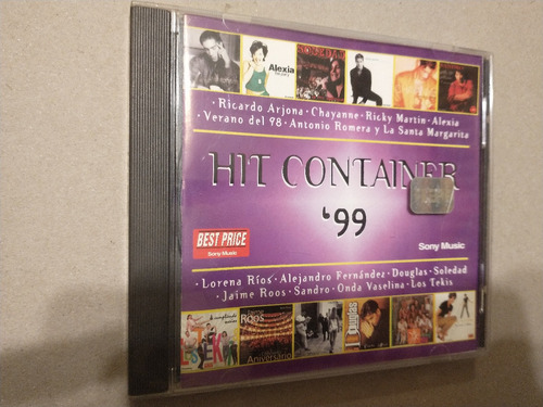 Hit Container 99 Arjona Ricky Martin Chayanne Alexia Cd 1998
