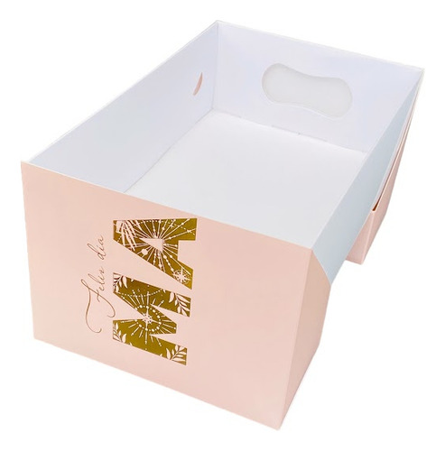 Caja Box Patitas 26x17x8 Desayuno Merienda Regalo Mama X 5