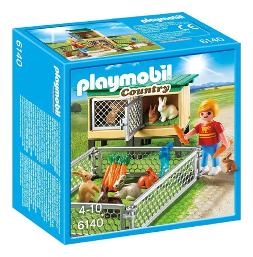 Playmobil 6140 Country Granja Conejeras Conejos Orig Intek