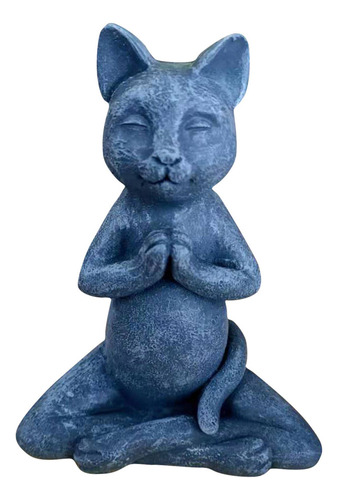 Estatua De Gato De Meditación De Buda De O Cat, Para Jardín,