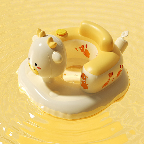 Asiento De Piso Inflable Plegable Para Bebés Deer