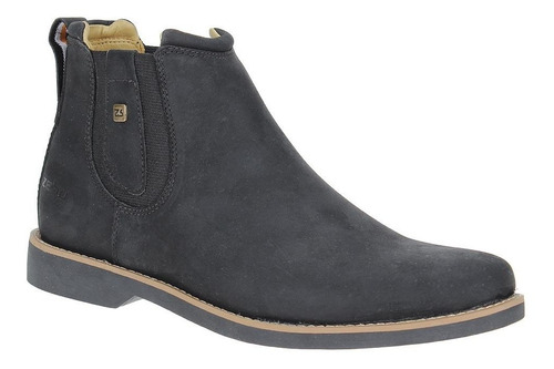 Imagem 1 de 7 de Botina Masculina Zebu Preta Original Cano Curto 23216