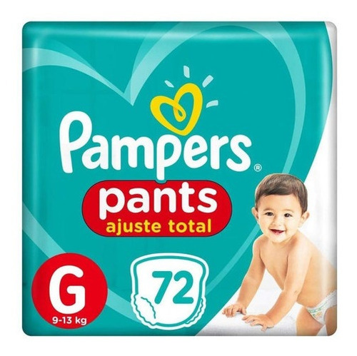 Fralda Pampers Pants Ajuste Total Top G 72 Unidades Gênero Sem gênero Tamanho Grande (G)