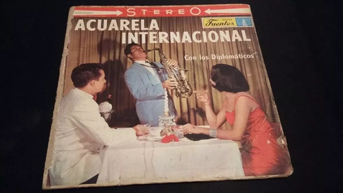 Acuarela Interancional Con Los Diplomaticos Lp Vinilo Cumbia