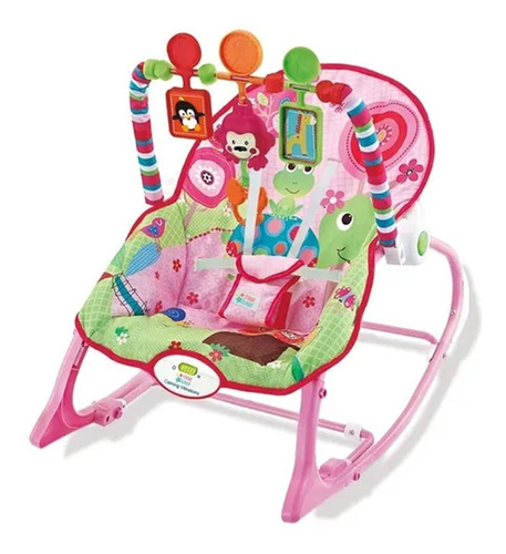 Cadeira de balanço para bebê Star Baby Cadeira de Descanço rosa