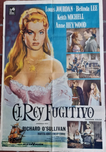 Afiche Original-el Rey Fugitivo - Belinda Lee