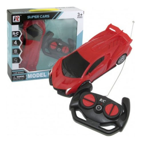 Auto Tipo Ferrari 1:20 Radio Control 4 Funciones Luces