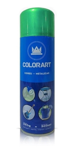 Tinta Spray Verde Metálico Colorart 300ml