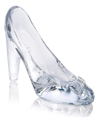 Zapatilla De Cristal Transparente De Princesa Con Lazo De Cr