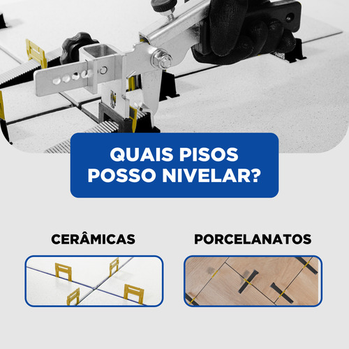 1.000 Clips Niveladores Espaçadores Slim Perfect Piso 1.5mm - Ferramenta Nivela Porcelanato Azulejo E Ceramica Revestimento Para Piso E Parede Com Fino Acabamento.