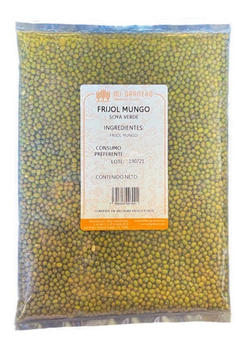 Frijol Mungo 1 Kg Soya Verde Mung Bean Vigna Radiata