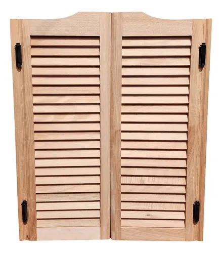 Puerta Vaiven Far West 0,90 M X 1,00 M Calidad Premium Doble Acción De Madera 