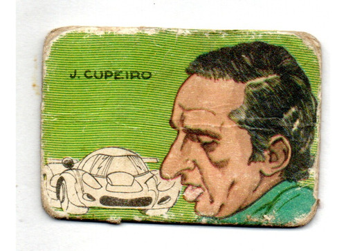 Figurita Mini Futbol 1972 Cupeiro Automovilismo