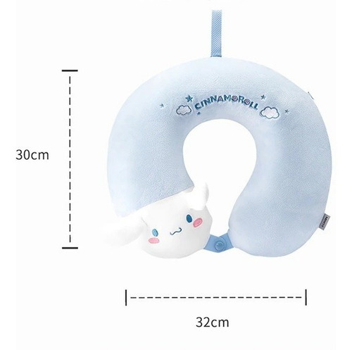 Almohada, Cojín De Viaje Cinnamoroll, Sanrio Original.
