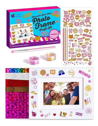 Kit De Manualidades Con Diseño De Mariquita Morada, Ideal .