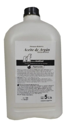 Shampoo Aceite De Argan Free Natur Maskota Bidón 5 L 