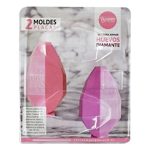 Imagen 2 de 7 de Set De 2 Moldes Placas - Diamantes De 10 Cm - Parpen